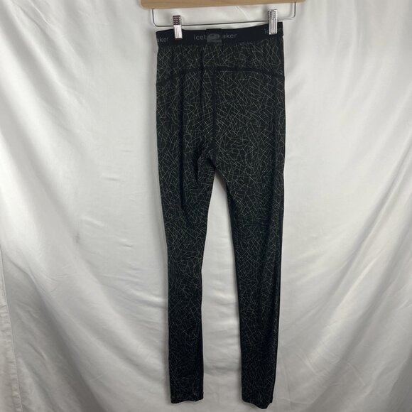 Icebreaker Merino 200 Base Layer Patterned Leggings Women's Size S - Picture 5 of 9